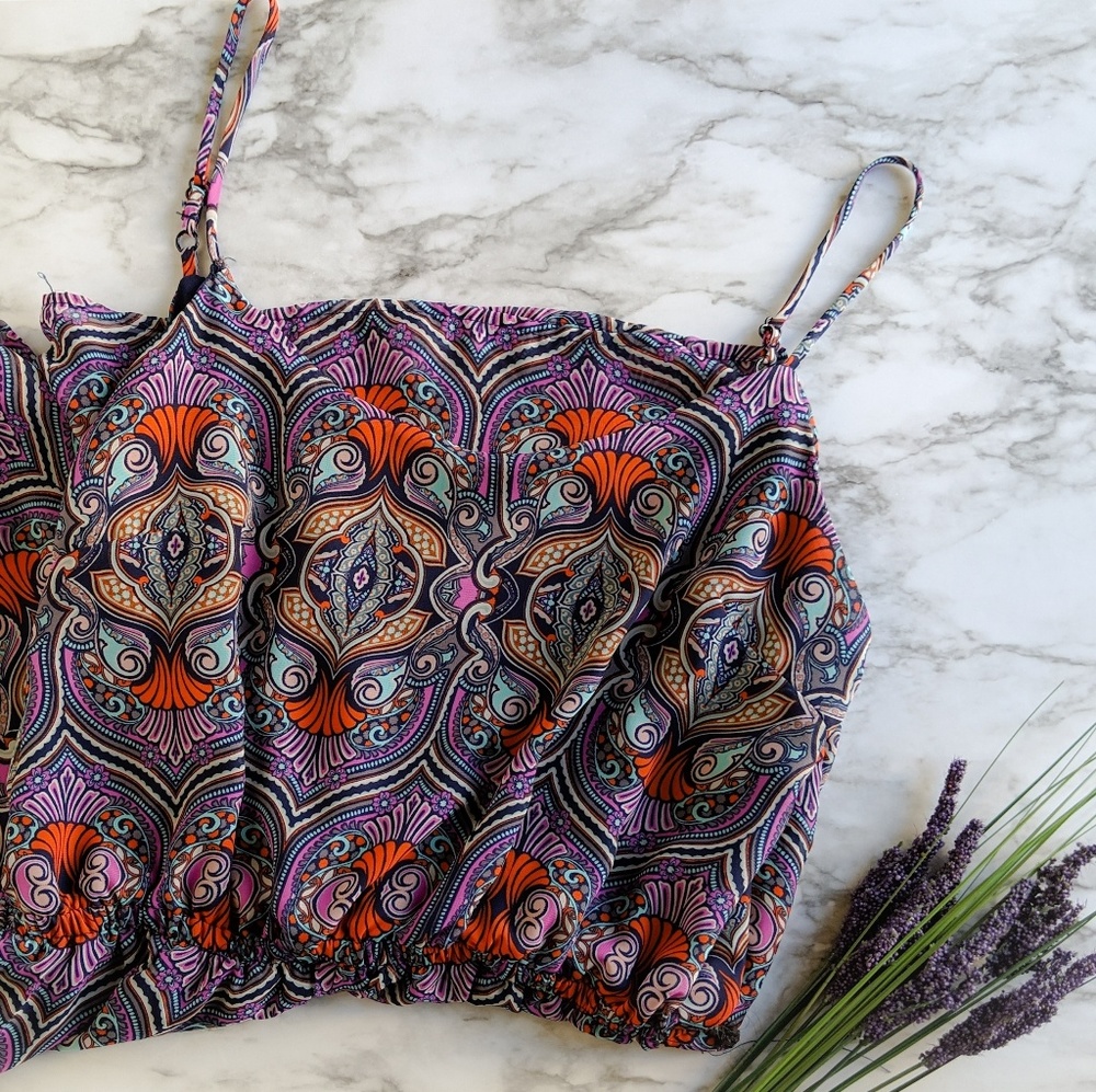 Cute Paisley Printed Longer Romper